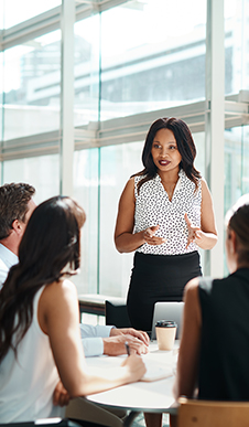 Presenting at a meeting